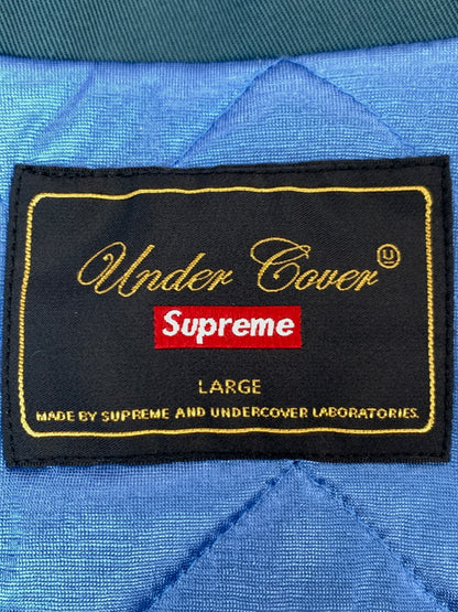 【中古品】【メンズ】 SUPREME シュプリーム × UNDERCOVER 18SS PUBLIC ENEMY WORK JACKET アンダーカバー パブリック エネミー ワーク ジャケット アウター 142-260930-yn-17-min サイズ：L カラー：DUSTY TEAL 万代Net店
