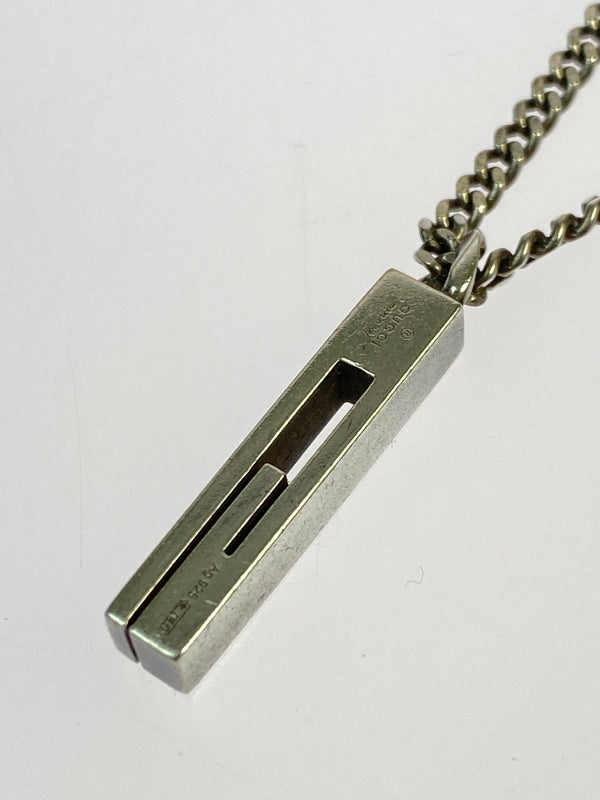 【中古品】【メンズ】 GUCCI グッチ カットアウトG ネックレス アクセサリー 小物 182-261006-hu-05-min カラー：シルバー 万代Net店
