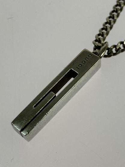 【中古品】【メンズ】 GUCCI グッチ カットアウトG ネックレス アクセサリー 小物 182-261006-hu-05-min カラー：シルバー 万代Net店