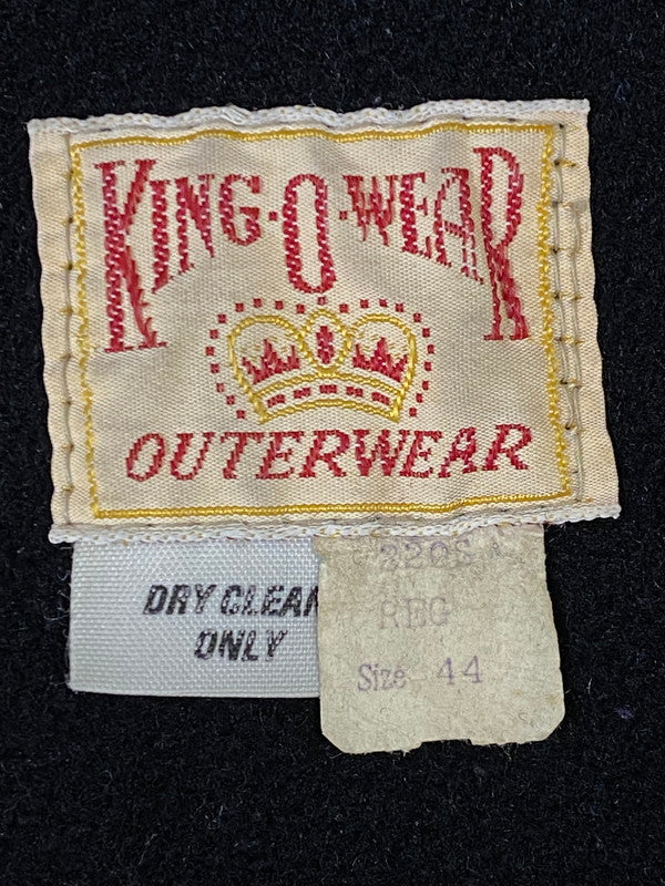 【中古品】【メンズ】 KING-O-WEAR キングオーウェア 50's WOOL SPORT JACKET 50年代 ウール スポーツ ジャケット アウター 146-260930-yn-10-min サイズ：44 カラー：ブラック 万代Net店
