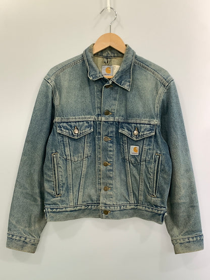 【現状渡し品】【メンズ】 CARHARTT カーハート EJU108 USA製 DENIM JACKET デニムジャケット Gジャン 146-261003-ta-06-min サイズ：40 カラー：ブルー系 万代Net店