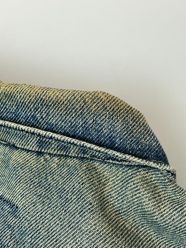 【現状渡し品】【メンズ】 CARHARTT カーハート EJU108 USA製 DENIM JACKET デニムジャケット Gジャン 146-261003-ta-06-min サイズ：40 カラー：ブルー系 万代Net店