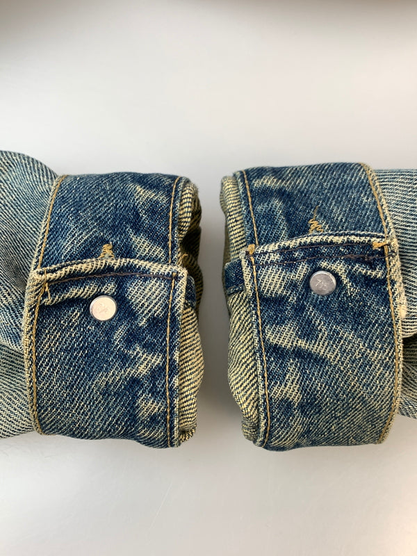 【現状渡し品】【メンズ】 CARHARTT カーハート EJU108 USA製 DENIM JACKET デニムジャケット Gジャン 146-261003-ta-06-min サイズ：40 カラー：ブルー系 万代Net店