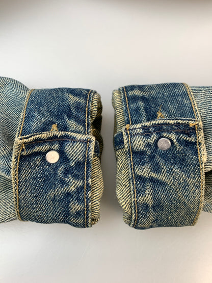 【現状渡し品】【メンズ】 CARHARTT カーハート EJU108 USA製 DENIM JACKET デニムジャケット Gジャン 146-261003-ta-06-min サイズ：40 カラー：ブルー系 万代Net店