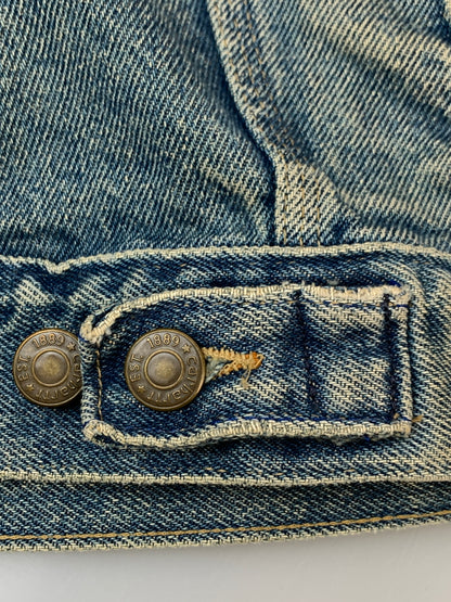 【現状渡し品】【メンズ】 CARHARTT カーハート EJU108 USA製 DENIM JACKET デニムジャケット Gジャン 146-261003-ta-06-min サイズ：40 カラー：ブルー系 万代Net店