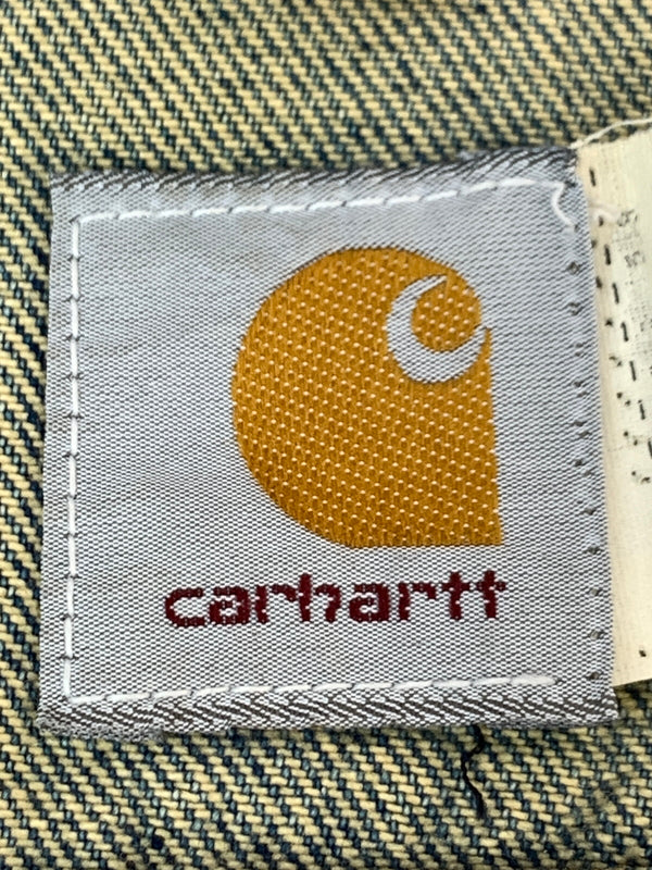 【現状渡し品】【メンズ】 CARHARTT カーハート EJU108 USA製 DENIM JACKET デニムジャケット Gジャン 146-261003-ta-06-min サイズ：40 カラー：ブルー系 万代Net店