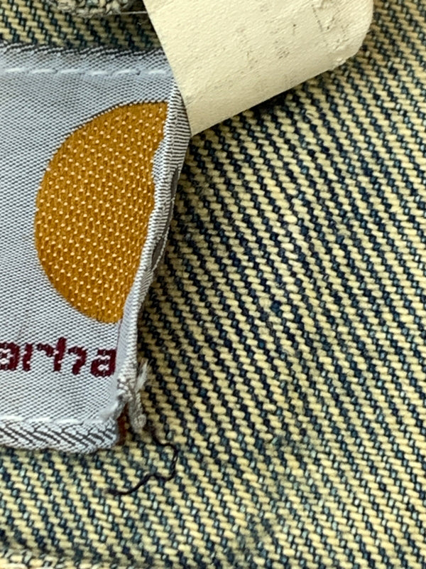 【現状渡し品】【メンズ】 CARHARTT カーハート EJU108 USA製 DENIM JACKET デニムジャケット Gジャン 146-261003-ta-06-min サイズ：40 カラー：ブルー系 万代Net店