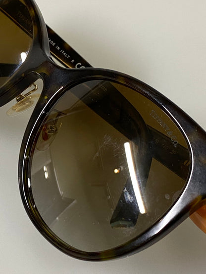 【中古品】【メンズ】 TIFFANY＆Co ティファニー TF4209D サングラス アクセサリー 203-261008-KS-22-min サイズ：54□19 140 カラー：ブラウン 万代Net店