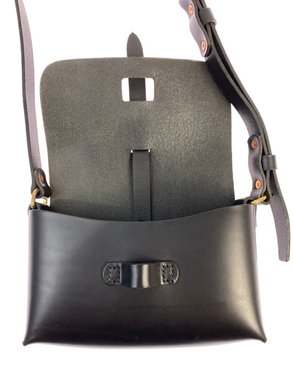【中古品】【メンズ/レディース】 UN KNOWS アンノウズ LEATHER SHOULDER BAG レザー ショルダー バッグ カバン 188-261004-hu-18-min カラー：ブラック 万代Net店