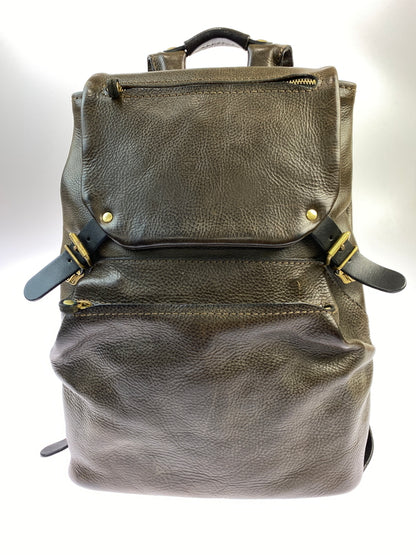 【中古品】【メンズ】 HERZ ヘルツ LEATHER BACKPACK レザー バックパック R-135 リュック カバン 188-261004-hu-22-min カラー：ブラウン系 万代Net店