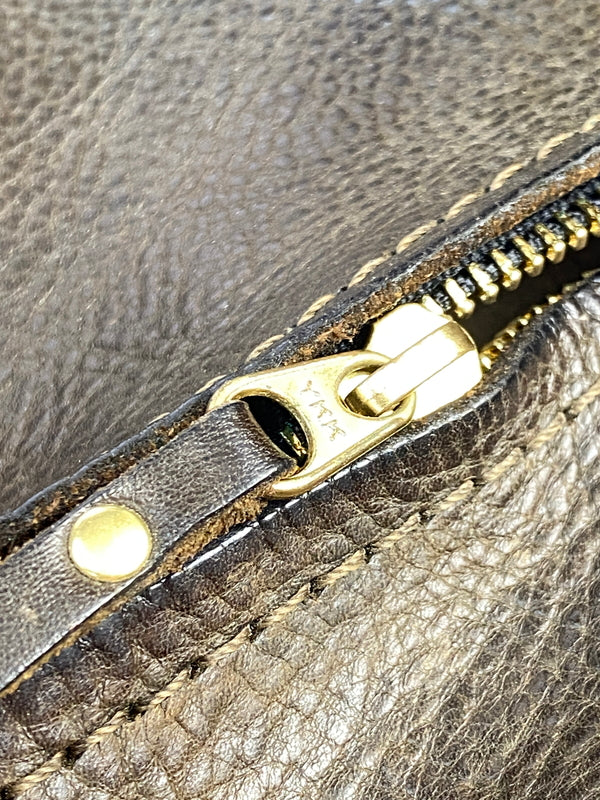 【中古品】【メンズ】 HERZ ヘルツ LEATHER BACKPACK レザー バックパック R-135 リュック カバン 188-261004-hu-22-min カラー：ブラウン系 万代Net店