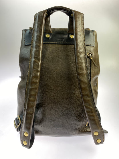 【中古品】【メンズ】 HERZ ヘルツ LEATHER BACKPACK レザー バックパック R-135 リュック カバン 188-261004-hu-22-min カラー：ブラウン系 万代Net店
