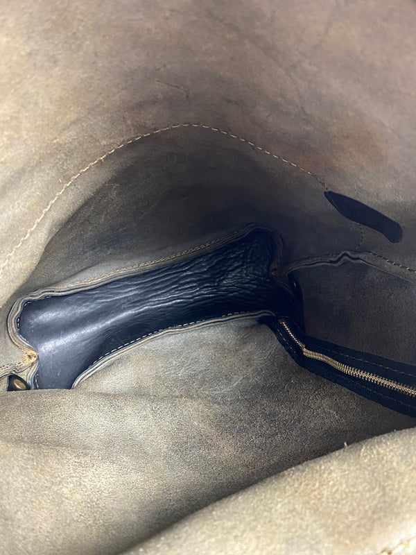 【中古品】【メンズ】 HERZ ヘルツ LEATHER BACKPACK レザー バックパック R-135 リュック カバン 188-261004-hu-22-min カラー：ブラウン系 万代Net店