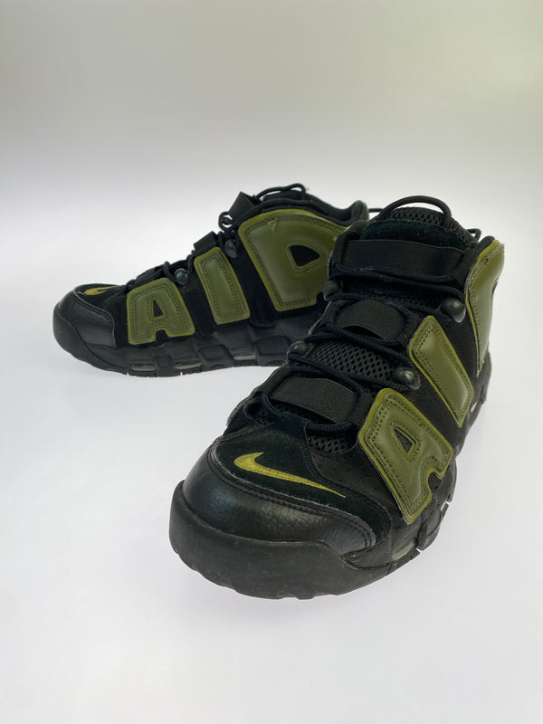 【中古品】【メンズ】 NIKE ナイキ AIR MORE UP TEMPO 96 エア モア アップ テンポ ナインティシックス DH8011-001 靴 スニーカー シューズ 160-261004-hu-04-min カラー：ブラック/カーキグリーン 万代Net店