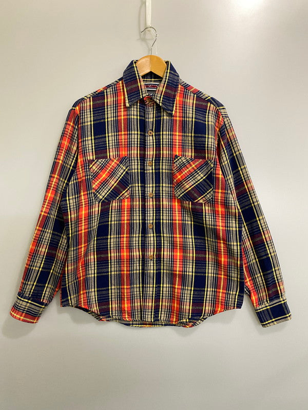 【中古品】【メンズ】 BIG MAC ビックマック 80S FLANNEL CHECK SHIRT 80年代 フランネル チェック シャツ メンズ 長袖シャツ 146-261002-em-31-min サイズ：M カラー：マルチカラー 万代Net店