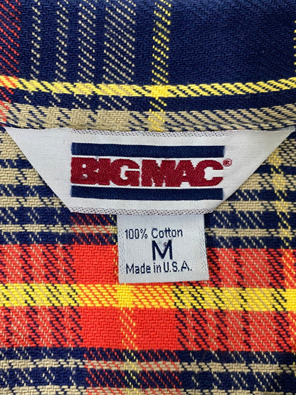 【中古品】【メンズ】 BIG MAC ビックマック 80S FLANNEL CHECK SHIRT 80年代 フランネル チェック シャツ メンズ 長袖シャツ 146-261002-em-31-min サイズ：M カラー：マルチカラー 万代Net店