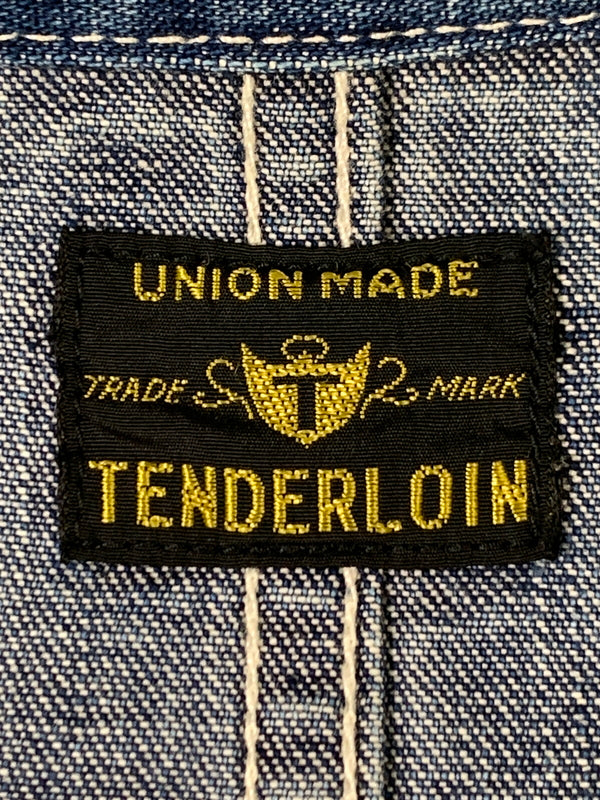 【中古品】【メンズ】 TENDERLOIN テンダーロイン DENIM COVERALL デニム カバーオール デニムジャケット メンズ アウター 142-261002-em-16-min サイズ：M カラー：インディゴ 万代Net店