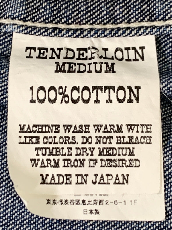【中古品】【メンズ】 TENDERLOIN テンダーロイン DENIM COVERALL デニム カバーオール デニムジャケット メンズ アウター 142-261002-em-16-min サイズ：M カラー：インディゴ 万代Net店