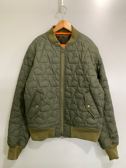 【中古品】【メンズ】 T.M.T ティーエムティー STAR QUILT MA-1 JACKET TJK-F2408 スター キルト エムエーワン ジャケット メンズ アウター ブルゾン 140-261002-em-07-min サイズ：XL カラー：カーキ 万代Net店
