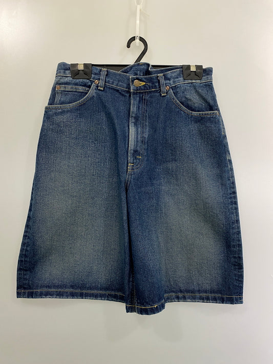 【中古品】【メンズ】 LEE リー WIDE DENIM SHORTS LM9842 ワイド デニム ショーツ メンズ ボトムス ショートパンツ 短パン ジーンズ 157-261022-em-45-min サイズ：M カラー：インディゴブルー 万代Net店