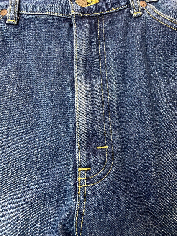 【中古品】【メンズ】 LEE リー WIDE DENIM SHORTS LM9842 ワイド デニム ショーツ メンズ ボトムス ショートパンツ 短パン ジーンズ 157-261022-em-45-min サイズ：M カラー：インディゴブルー 万代Net店