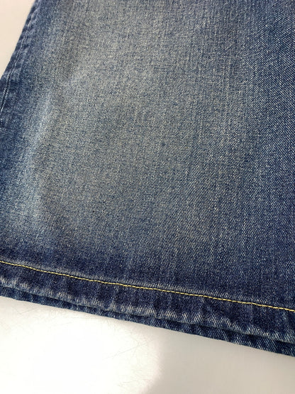 【中古品】【メンズ】 LEE リー WIDE DENIM SHORTS LM9842 ワイド デニム ショーツ メンズ ボトムス ショートパンツ 短パン ジーンズ 157-261022-em-45-min サイズ：M カラー：インディゴブルー 万代Net店