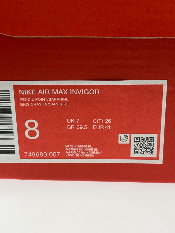 【中古美品】【メンズ】 NIKE ナイキ AIR MAX INVIGOR 749680-007 エア マックス インビガー スニーカー 靴 160-260930-yn-34-min サイズ：26.0cm US8 カラー：PENCIL POINT/SAPPHIRE 万代Net店