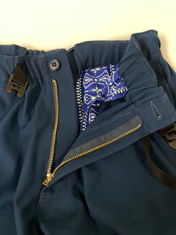 【中古品】【メンズ】 CHALLENGER チャレンジャー SLACKS EASY PANTS CLG-PT 023-003 スラックス イージー パンツ ボトムス 153-260930-yn-08-min サイズ：M カラー：ネイビー 万代Net店