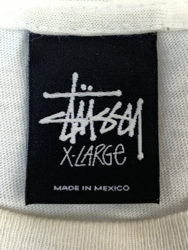 【現状渡し品】【メンズ】 STUSSY ステューシー S/S TEE ローマの休日 ショートスリーブ Tシャツ 半袖Tシャツ トップス 142-260930-yn-33-min サイズ：XL カラー：ホワイト 万代Net店
