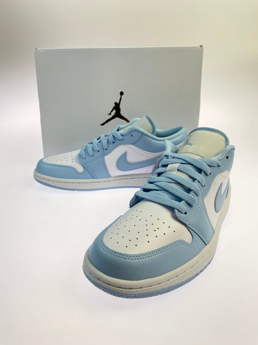【中古品】【メンズ/レディース】 NIKE ナイキ WOMEN’S AIR JORDAN 1 LOW ウィメンズ エア ジョーダン 1 ロー DC0774-141 靴 シューズ スニーカー 160-261006-hu-16-min カラー：WHITE / ICE BLUE 万代Net店