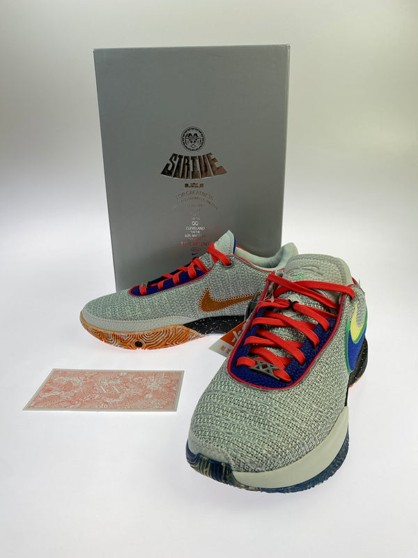 【中古美品】【メンズ】 NIKE ナイキ LEBRON XX EP DJ5422-002 レブロン スニーカー 靴 160-260930-yn-37-min サイズ：26.5cm US8.5 カラー：LIGHT SILVER/HYPER ROYAL 万代Net店