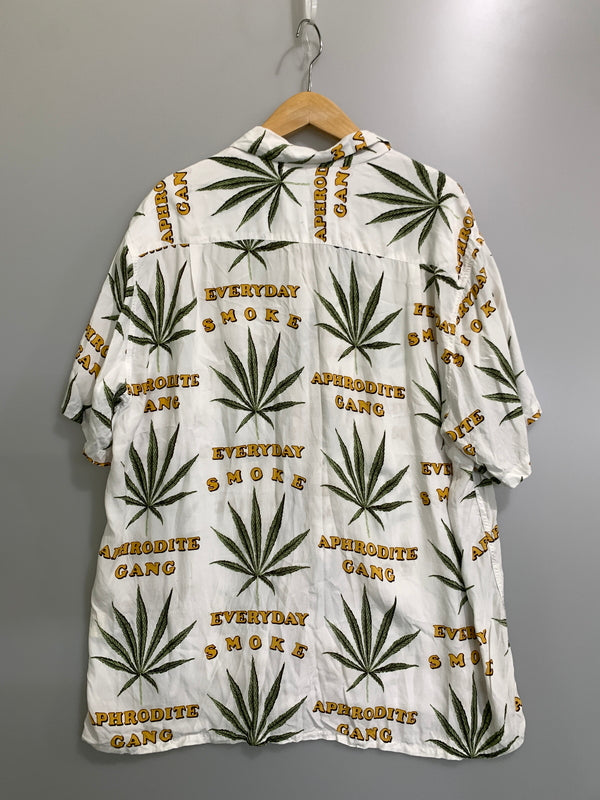 【中古品】【メンズ】 WACKO MARIA ワコマリア BUDSPOOL HAWAIIAN SHIRT 「ワコマリア バッズプール ハワイアンシャツ アロハシャツ メンズ 半袖 トップス 142-261002-em-52-min サイズ：XL カラー：ホワイト地 万代Net店