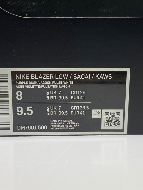 【中古品】【メンズ】 NIKE ナイキ BLAZER LOW / SACAI / KAWS DM7901-500 ブレーザーロー サカイ カウズ スニーカー 靴 160-260930-yn-35-min サイズ：26.0cm US8 カラー：PURPLE DUSK/LAGOON PULSE-WHITE 万代Net店
