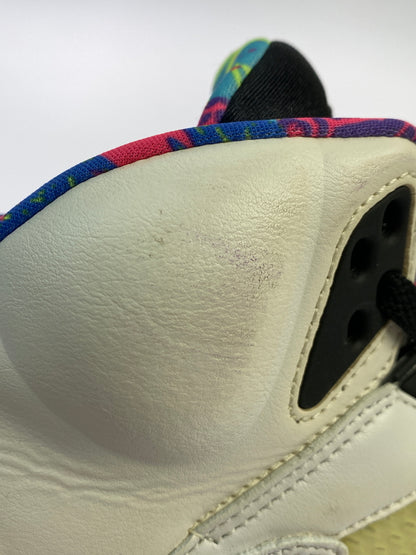 【中古品】【メンズ】 NIKE ナイキ AIR JORDAN 5 RETRO DB3335-100 エア ジョーダン 5 レトロ スニーカー 靴 160-260930-yn-38-min サイズ：26.0cm US8 カラー：WHITE/GHOST GREEN-COURT PURPLE 万代Net店