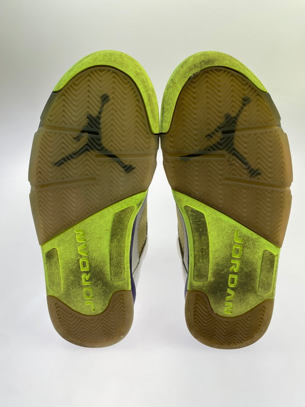 【中古品】【メンズ】 NIKE ナイキ AIR JORDAN 5 RETRO DB3335-100 エア ジョーダン 5 レトロ スニーカー 靴 160-260930-yn-38-min サイズ：26.0cm US8 カラー：WHITE/GHOST GREEN-COURT PURPLE 万代Net店