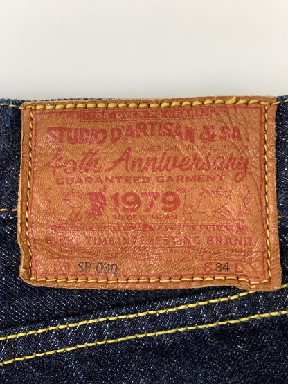 【中古品】【メンズ】 STUDIO D'ARTISAN ステュディオダルチザン 40th GOLDEN AGE JEANS SP-030 40周年 ゴールデン エイジ ジーンズ デニムパンツ メンズ ボトムス ジーパン 156-261002-em-01-min サイズ：34 カラー：インディゴ 万代Net店