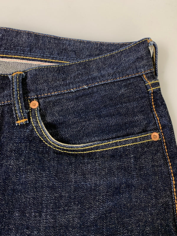 【中古品】【メンズ】 STUDIO D'ARTISAN ステュディオダルチザン 40th GOLDEN AGE JEANS SP-030 40周年 ゴールデン エイジ ジーンズ デニムパンツ メンズ ボトムス ジーパン 156-261002-em-01-min サイズ：34 カラー：インディゴ 万代Net店