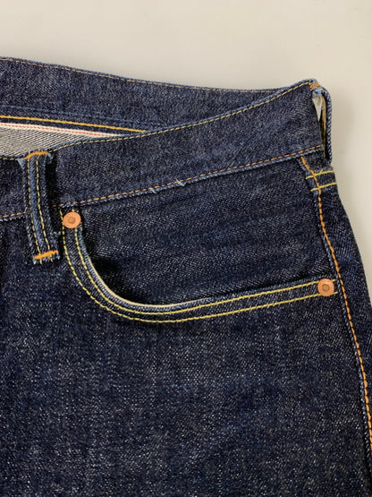 【中古品】【メンズ】 STUDIO D'ARTISAN ステュディオダルチザン 40th GOLDEN AGE JEANS SP-030 40周年 ゴールデン エイジ ジーンズ デニムパンツ メンズ ボトムス ジーパン 156-261002-em-01-min サイズ：34 カラー：インディゴ 万代Net店