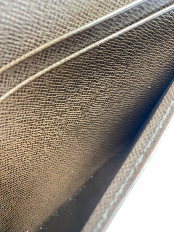 【中古品】【メンズ/レディース】 LOUIS VUITTON ルイ ヴィトン ダミエ ポルトフォイユ ブラザ N60017 長財布 ウォレット 179-261006-hu-01-min カラー：ブラウン系 万代Net店