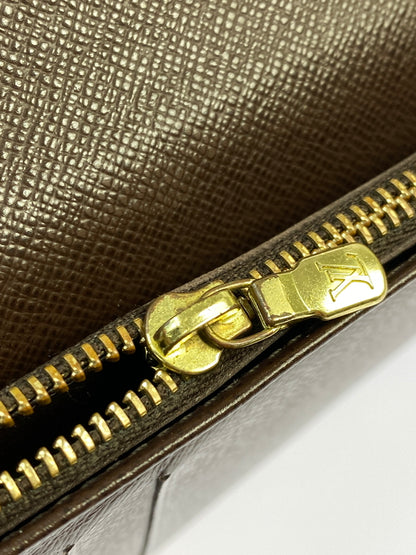 【中古品】【メンズ/レディース】 LOUIS VUITTON ルイ ヴィトン ダミエ ポルトフォイユ ブラザ N60017 長財布 ウォレット 179-261006-hu-01-min カラー：ブラウン系 万代Net店