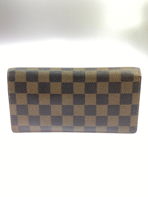 【中古品】【メンズ/レディース】 LOUIS VUITTON ルイ ヴィトン ダミエ ポルトフォイユ ブラザ N60017 長財布 ウォレット 179-261006-hu-01-min カラー：ブラウン系 万代Net店
