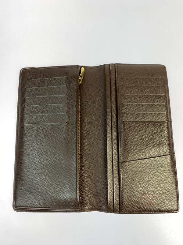 【中古品】【メンズ/レディース】 LOUIS VUITTON ルイ ヴィトン ダミエ ポルトフォイユ ブラザ N60017 長財布 ウォレット 179-261006-hu-01-min カラー：ブラウン系 万代Net店