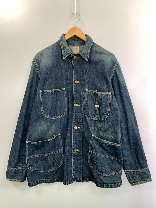 【現状渡し品】【メンズ】 LEE リー 91-J DENIM COVERALL デニムカバーオール ハウスタグ復刻 ライトアウター 146-260930-yn-26-min サイズ：40 カラー：インディゴ 万代Net店