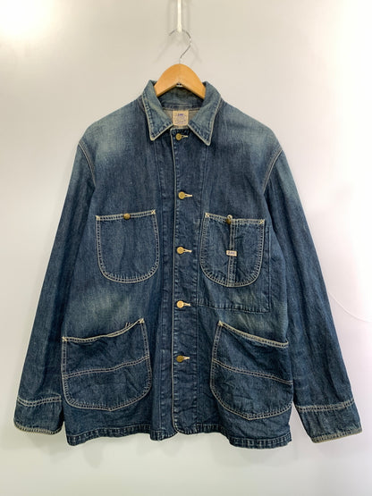 【現状渡し品】【メンズ】 LEE リー 91-J DENIM COVERALL デニムカバーオール ハウスタグ復刻 ライトアウター 146-260930-yn-26-min サイズ：40 カラー：インディゴ 万代Net店