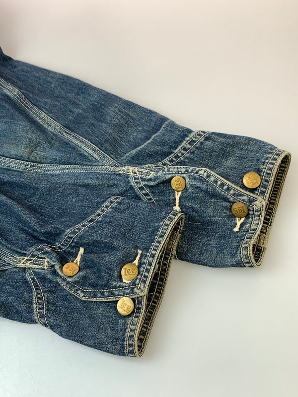 【現状渡し品】【メンズ】 LEE リー 91-J DENIM COVERALL デニムカバーオール ハウスタグ復刻 ライトアウター 146-260930-yn-26-min サイズ：40 カラー：インディゴ 万代Net店