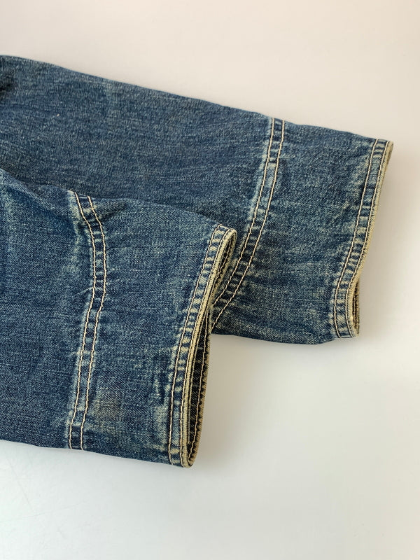 【現状渡し品】【メンズ】 LEE リー 91-J DENIM COVERALL デニムカバーオール ハウスタグ復刻 ライトアウター 146-260930-yn-26-min サイズ：40 カラー：インディゴ 万代Net店