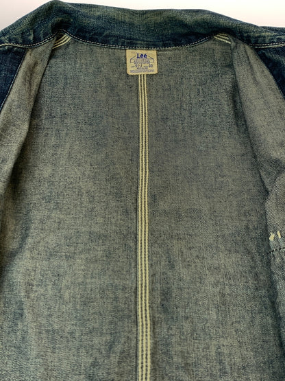 【現状渡し品】【メンズ】 LEE リー 91-J DENIM COVERALL デニムカバーオール ハウスタグ復刻 ライトアウター 146-260930-yn-26-min サイズ：40 カラー：インディゴ 万代Net店