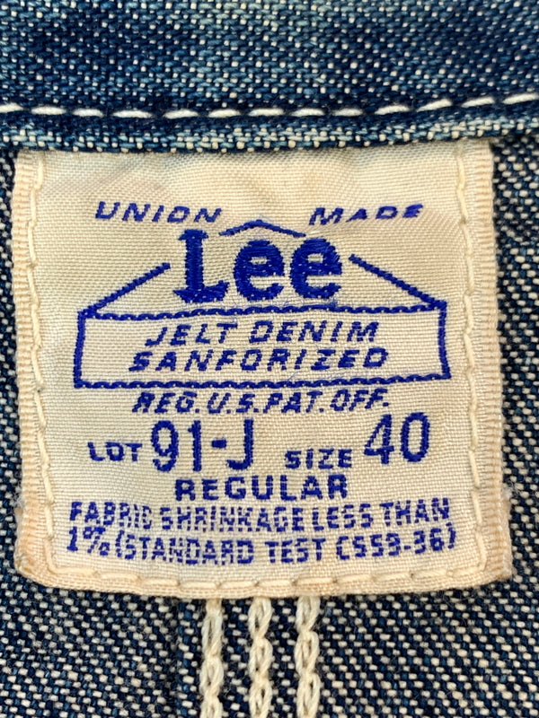 【現状渡し品】【メンズ】 LEE リー 91-J DENIM COVERALL デニムカバーオール ハウスタグ復刻 ライトアウター 146-260930-yn-26-min サイズ：40 カラー：インディゴ 万代Net店