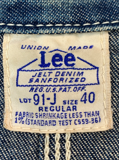 【現状渡し品】【メンズ】 LEE リー 91-J DENIM COVERALL デニムカバーオール ハウスタグ復刻 ライトアウター 146-260930-yn-26-min サイズ：40 カラー：インディゴ 万代Net店