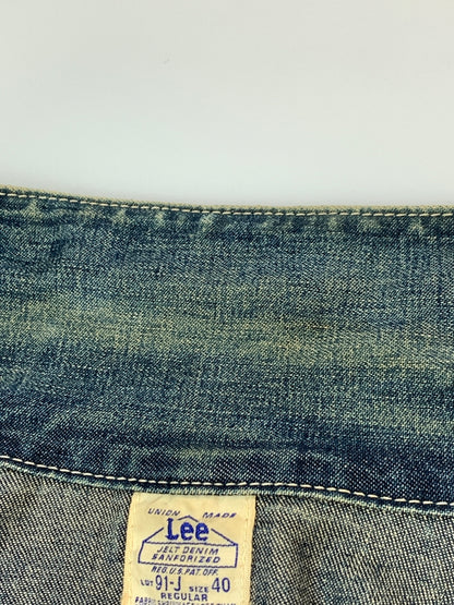 【現状渡し品】【メンズ】 LEE リー 91-J DENIM COVERALL デニムカバーオール ハウスタグ復刻 ライトアウター 146-260930-yn-26-min サイズ：40 カラー：インディゴ 万代Net店